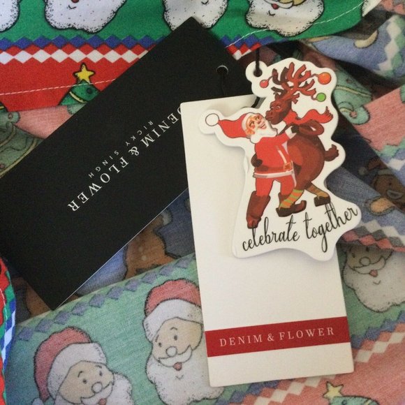 Denim & Flower Ricky Singh Colorful Christmas Men's Shirt - Picture 4 of 5